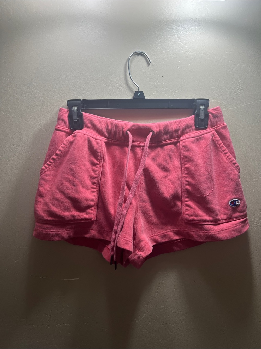 Champion Pink Drawstring Fleece Athletic Shorts